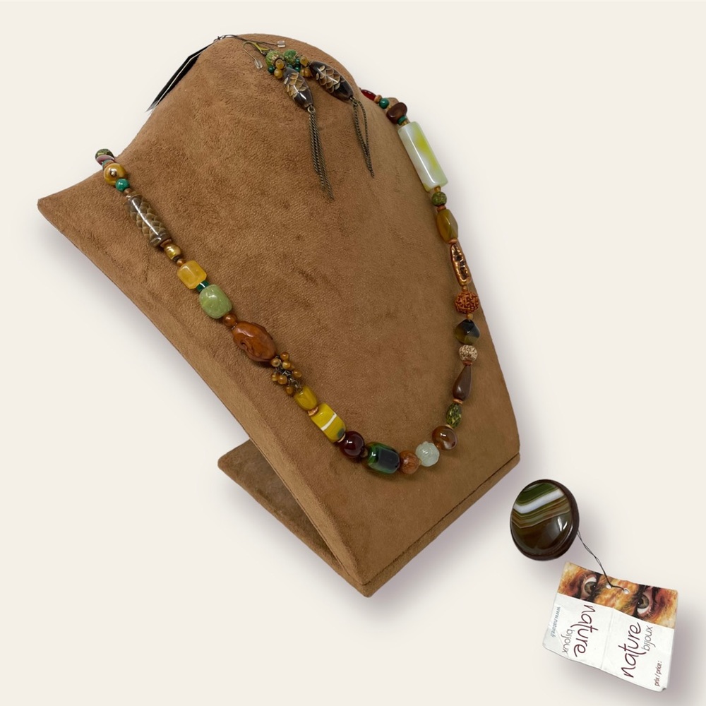 NATURE bijoux Long Necklace, Earring & Ring Set (3 Pieces Set) - Picture 5 of 8
